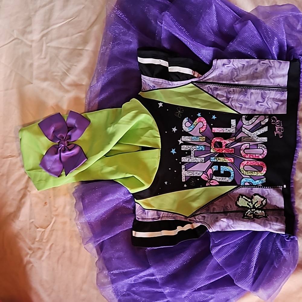 Nickelodeon JoJo Siwa Purple & Green Tutu Dress